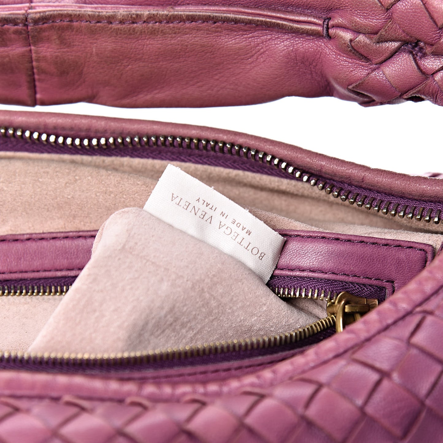 Nappa Intrecciato Flower Medium Veneta Hobo