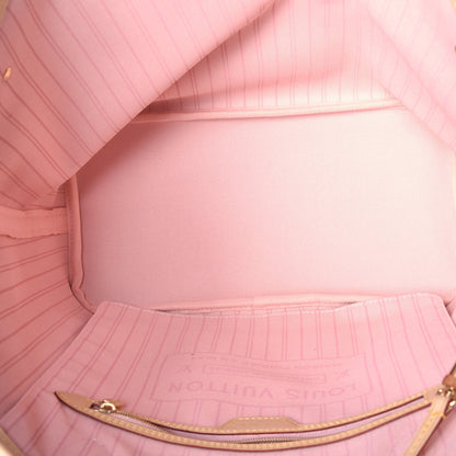 Louis Vuitton Damier Azur Neo Neverfull MM Rose Ballerine 5 of 9