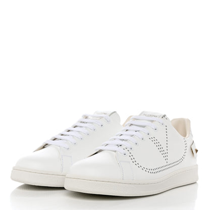 Valentino Garavani Calfskin Mens Backnet Sneakers 43 White 3 of 8