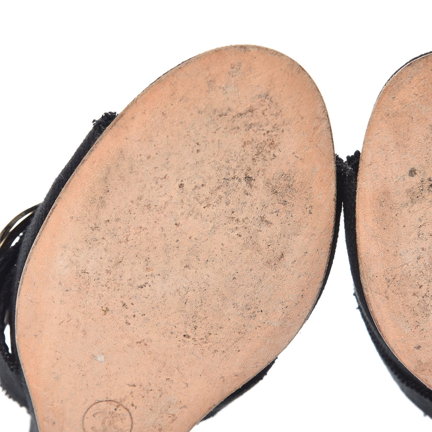 Canvas Heart CC Wedge Sandals 37 Black