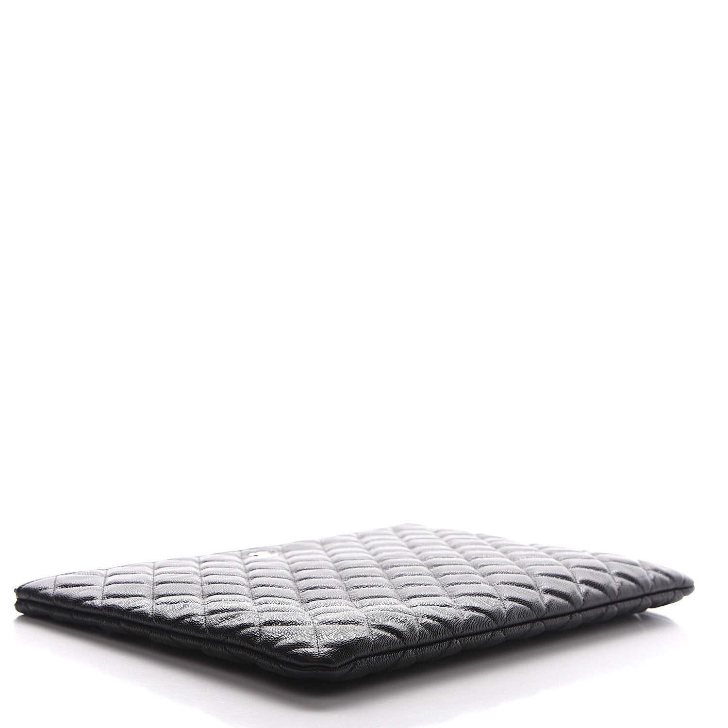 Chanel Caviar Quilted Large Cosmetic Case Black 3 of 8