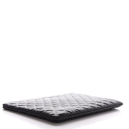 Chanel Caviar Quilted Large Cosmetic Case Black 3 of 8