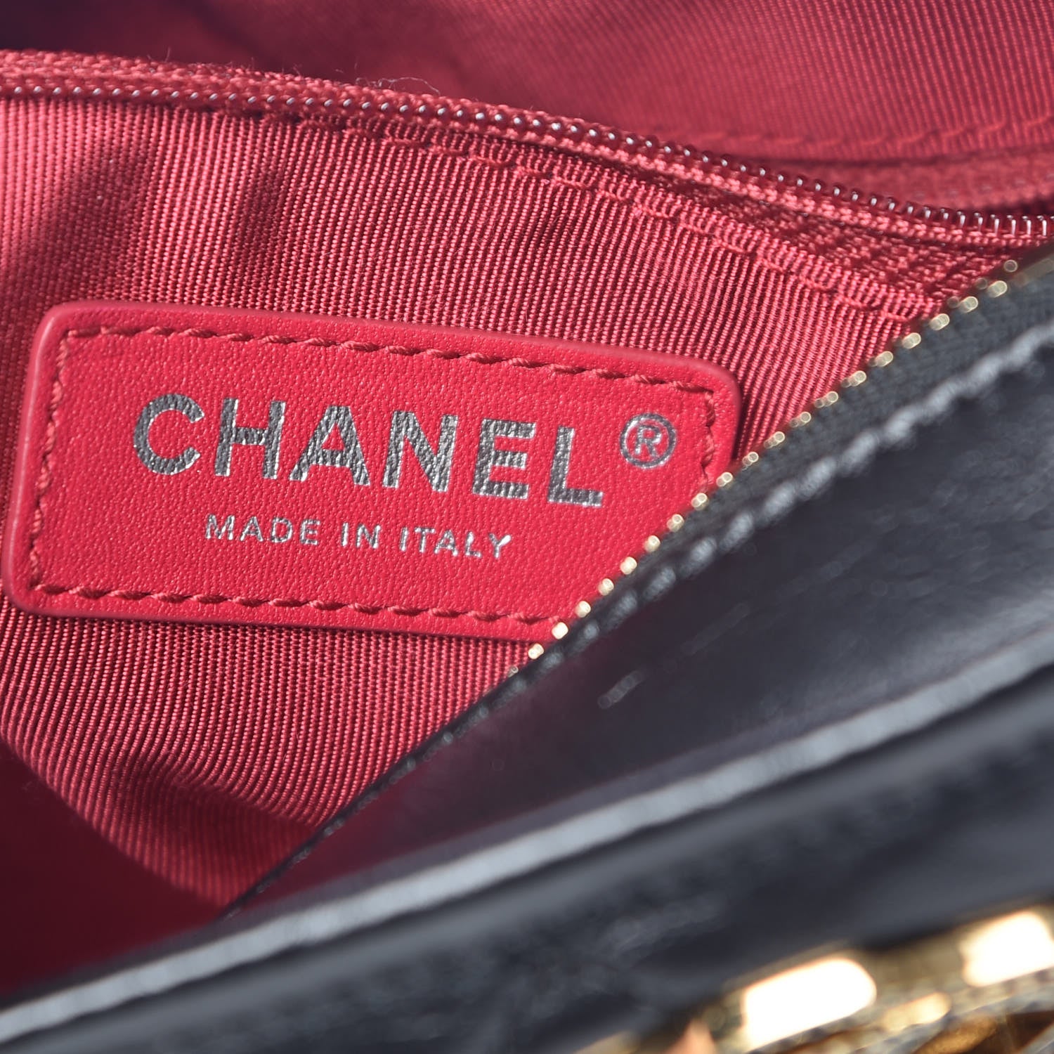 Chanel Aged Calfskin Quilted Charms Small Gabrielle Hobo Black 6 of 10
