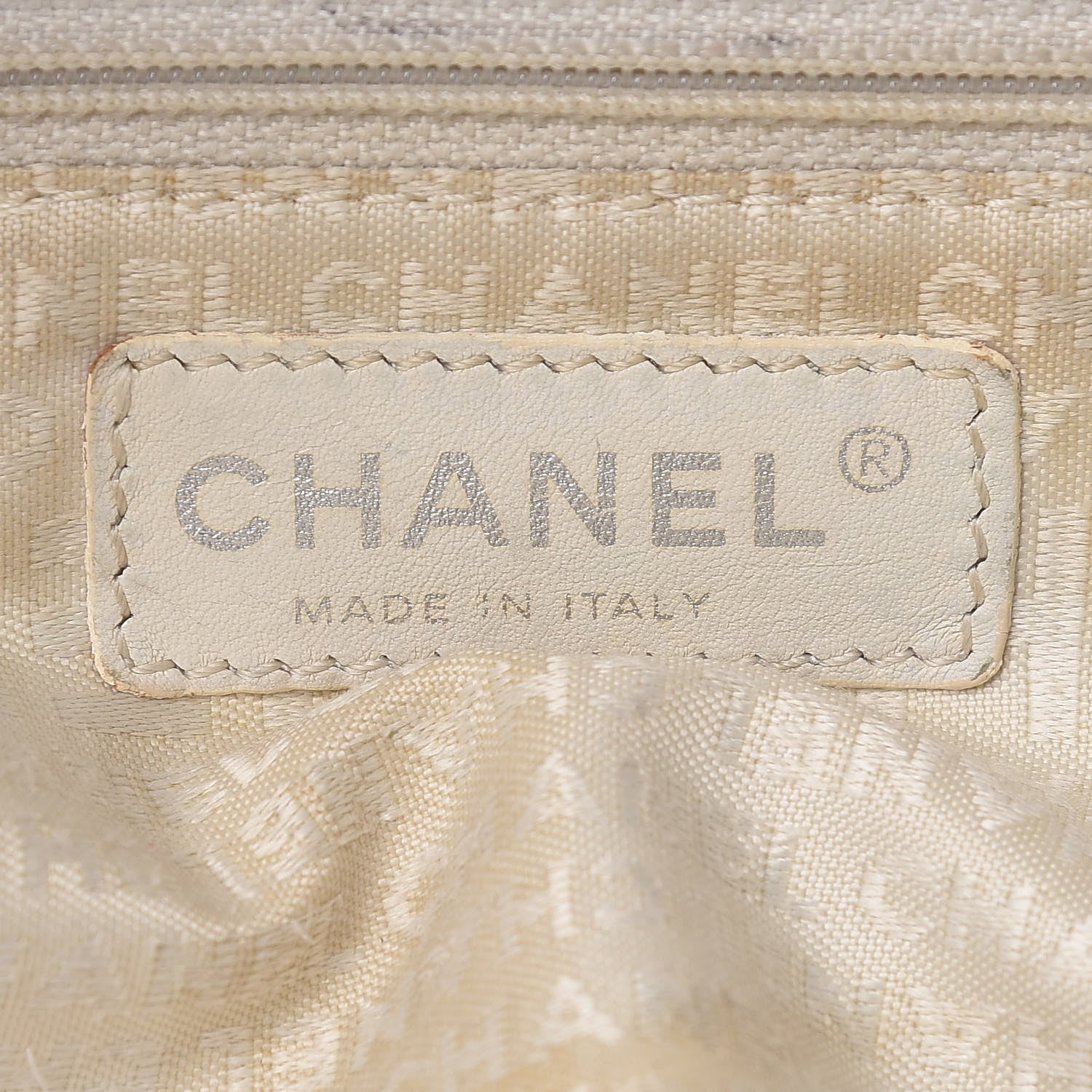 Chanel Caviar Square Stitched Bowler White 8 of 11