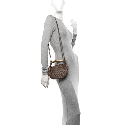 Bottega Veneta Nappa Intrecciato Mini Sardine Bag Taupe Grey 2 of 9
