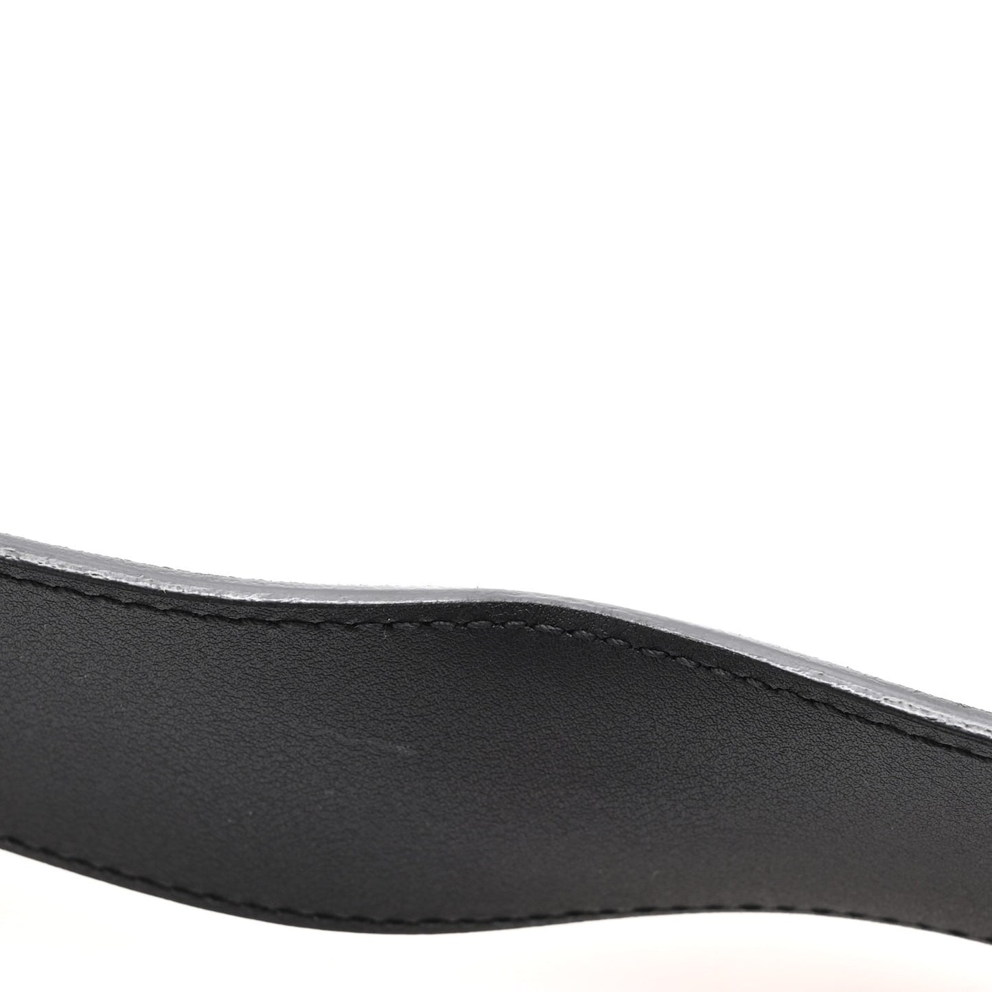 Moon Calfskin Pearl Double G 40mm Belt 90 36 Black Cream