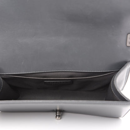 Chanel Lambskin Quilted New Medium Boy Flap Grey 4 of 16