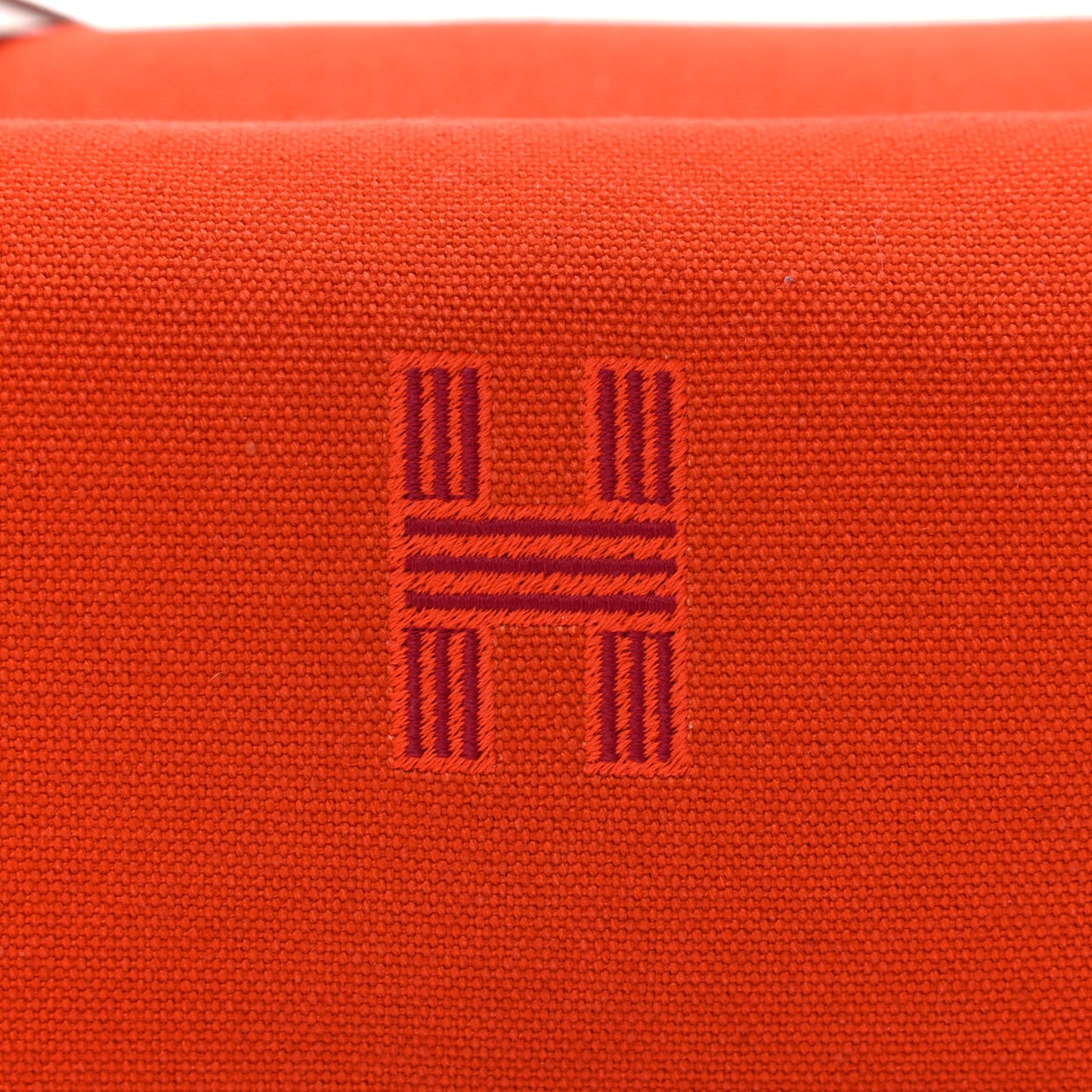 Canvas Small Bride-A-Brac Pouch Orange Burgundy