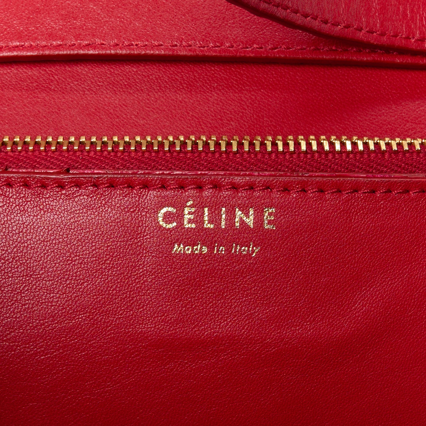 Snakeskin Medium Classic Box Flap Red