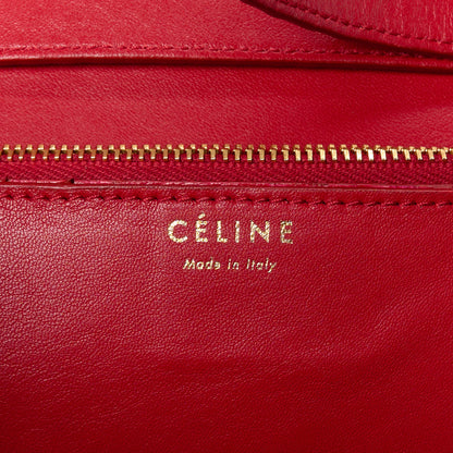 Celine Snakeskin Medium Classic Box Flap Red 7 of 15