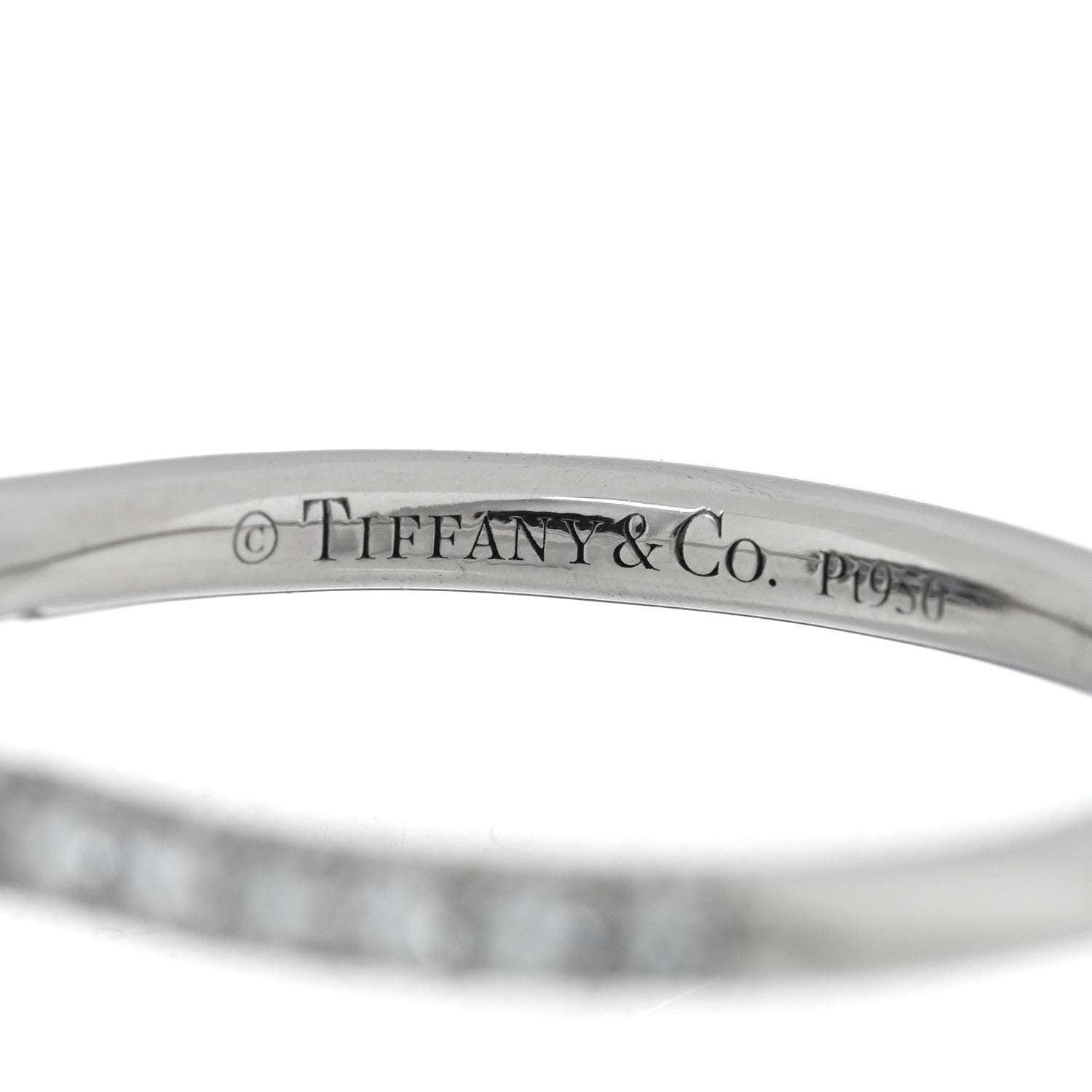 Tiffany Platinum Diamond Tanzanite Soleste Cushion Cut Ring 51 5.75 4 of 5