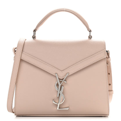Saint Laurent Grain de Poudre Mini Classic Monogram Cassandra Top Handle Marble Pink 1 of 10