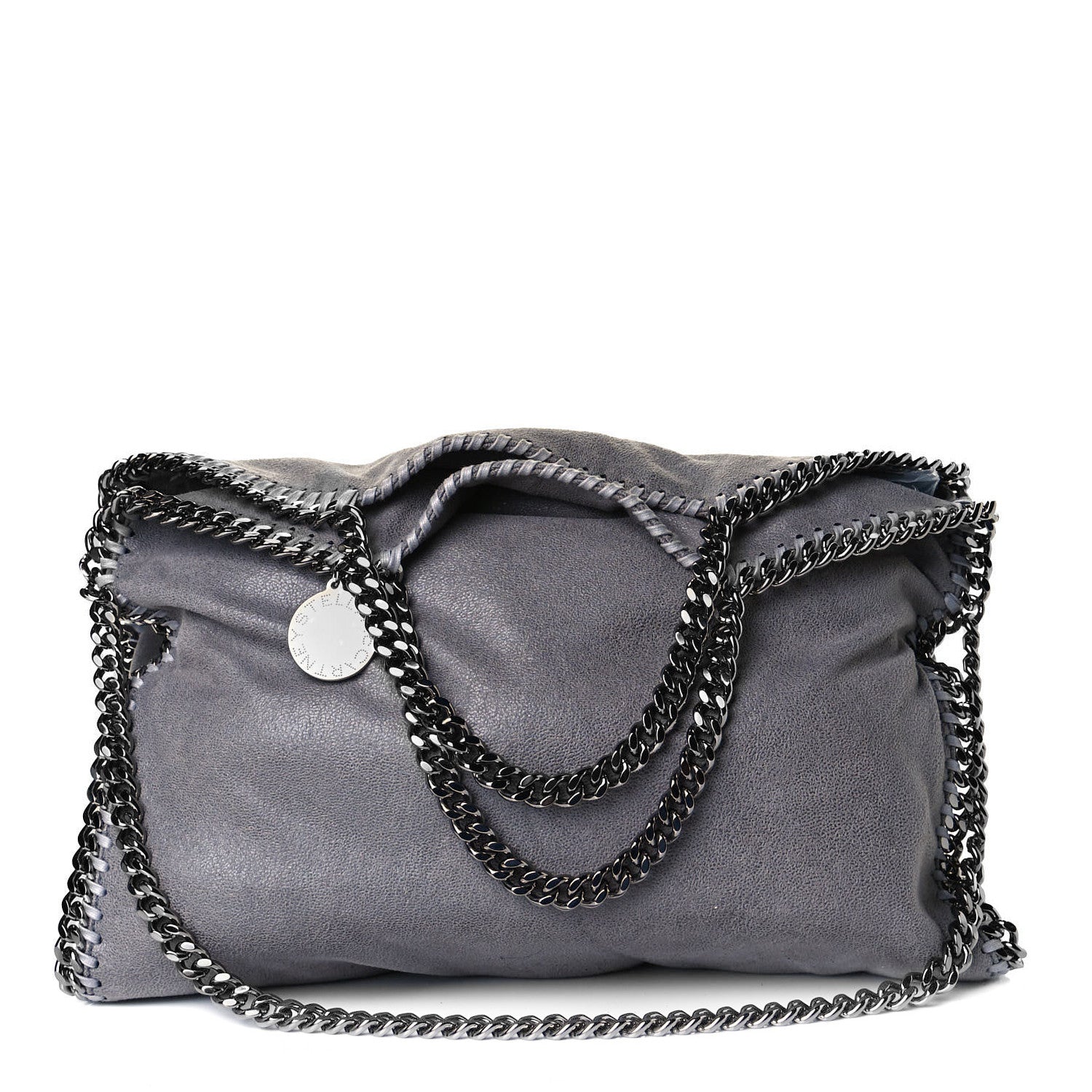 Stella McCartney Shaggy Deer Falabella Fold Over Tote Grey 1 of 12