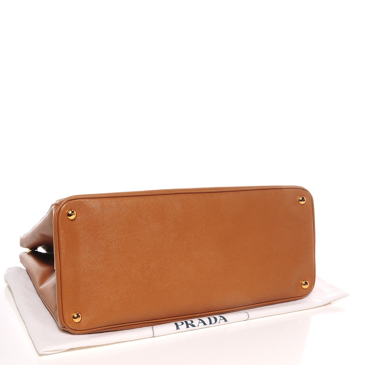 Prada Saffiano Lux Extra Large Galleria Double Zip Tote Caramel 4 of 11