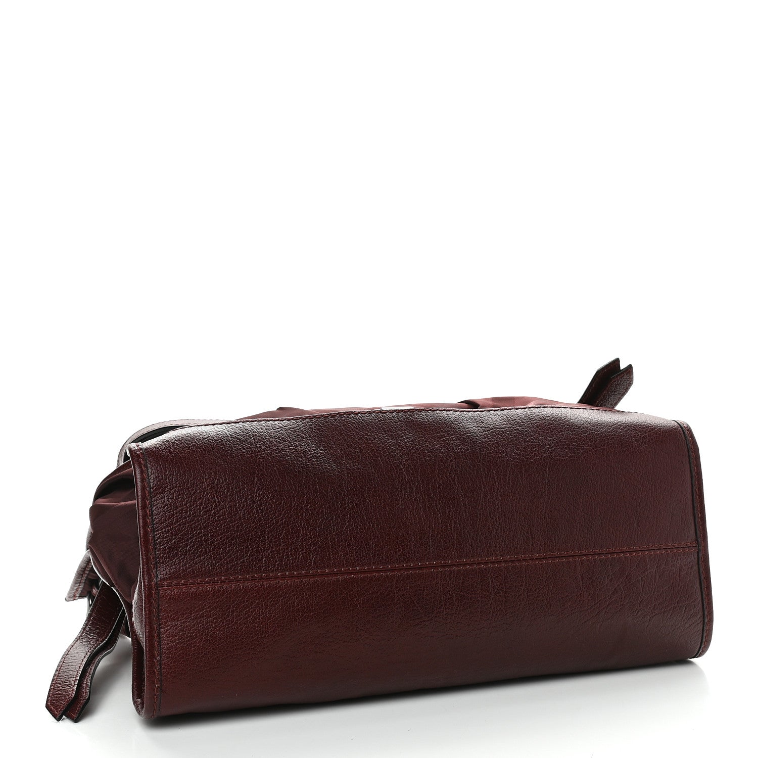 Burberry Nylon Check Tote Burgundy 4 of 11