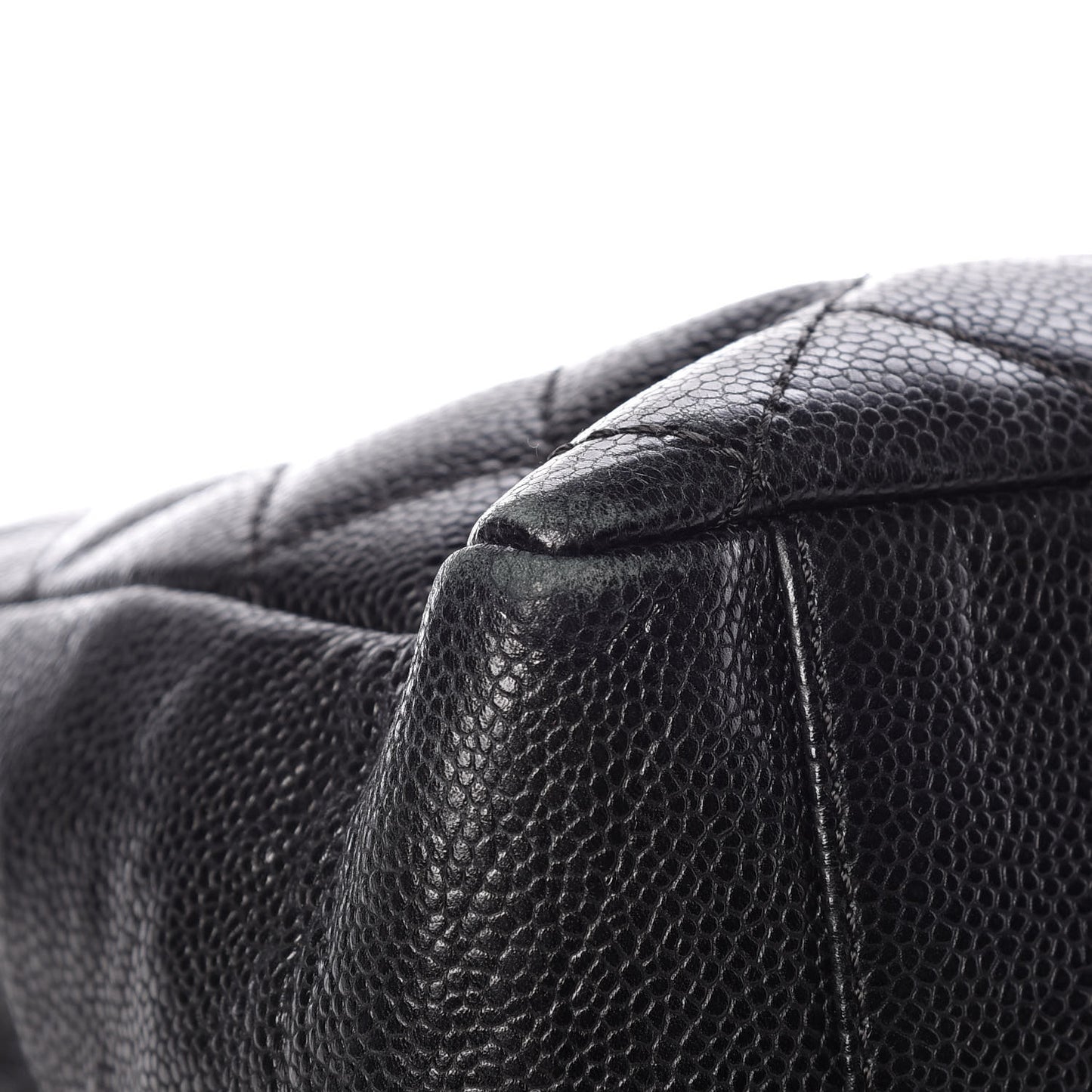 Caviar Quilted Grand Shopping Tote GST Black