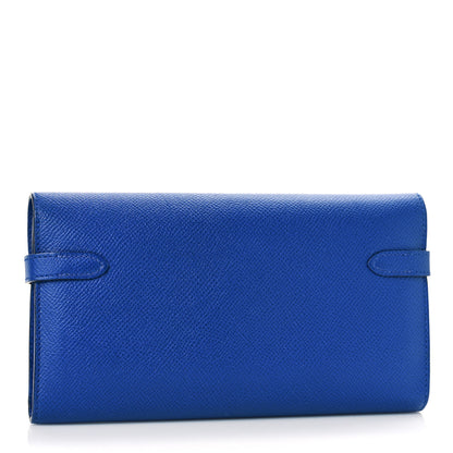 Hermes Epsom Kelly Longue Wallet Bleu Saphir 3 of 8