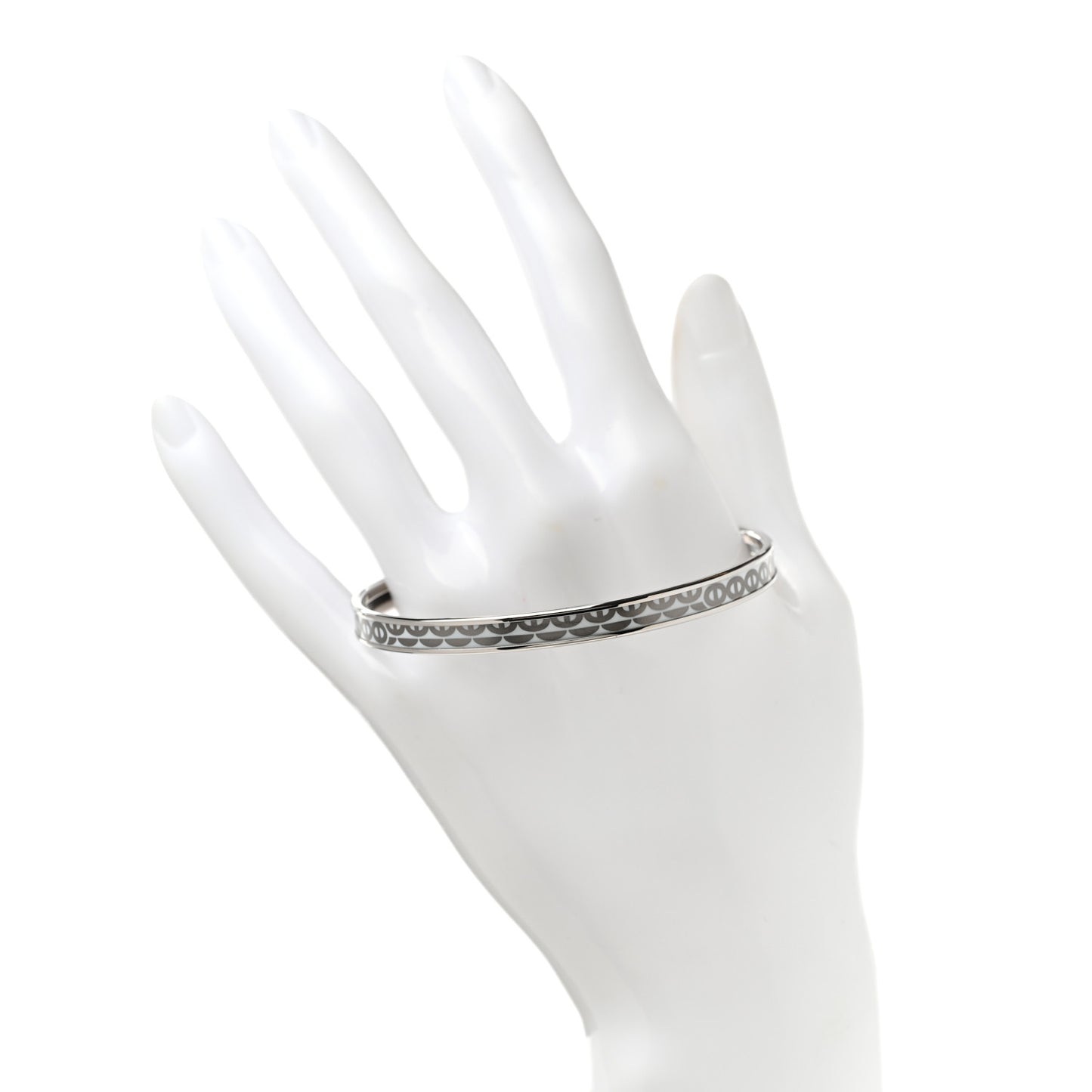 Enamel Printed Vagues Maillons Bangle 62