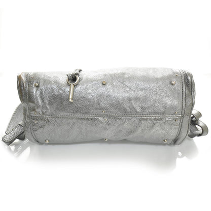 Chloe Leather Paddington Metallic Silver 4 of 13