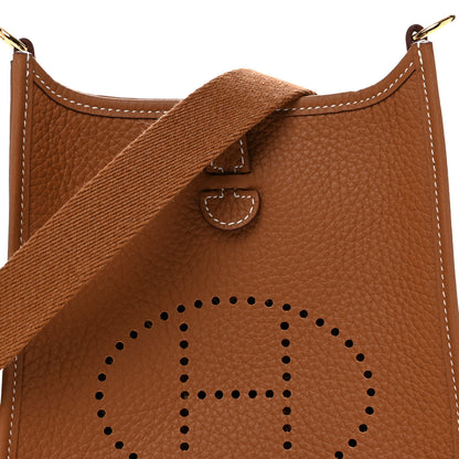 Hermes Taurillon Clemence Evelyne TPM Gold 8 of 11