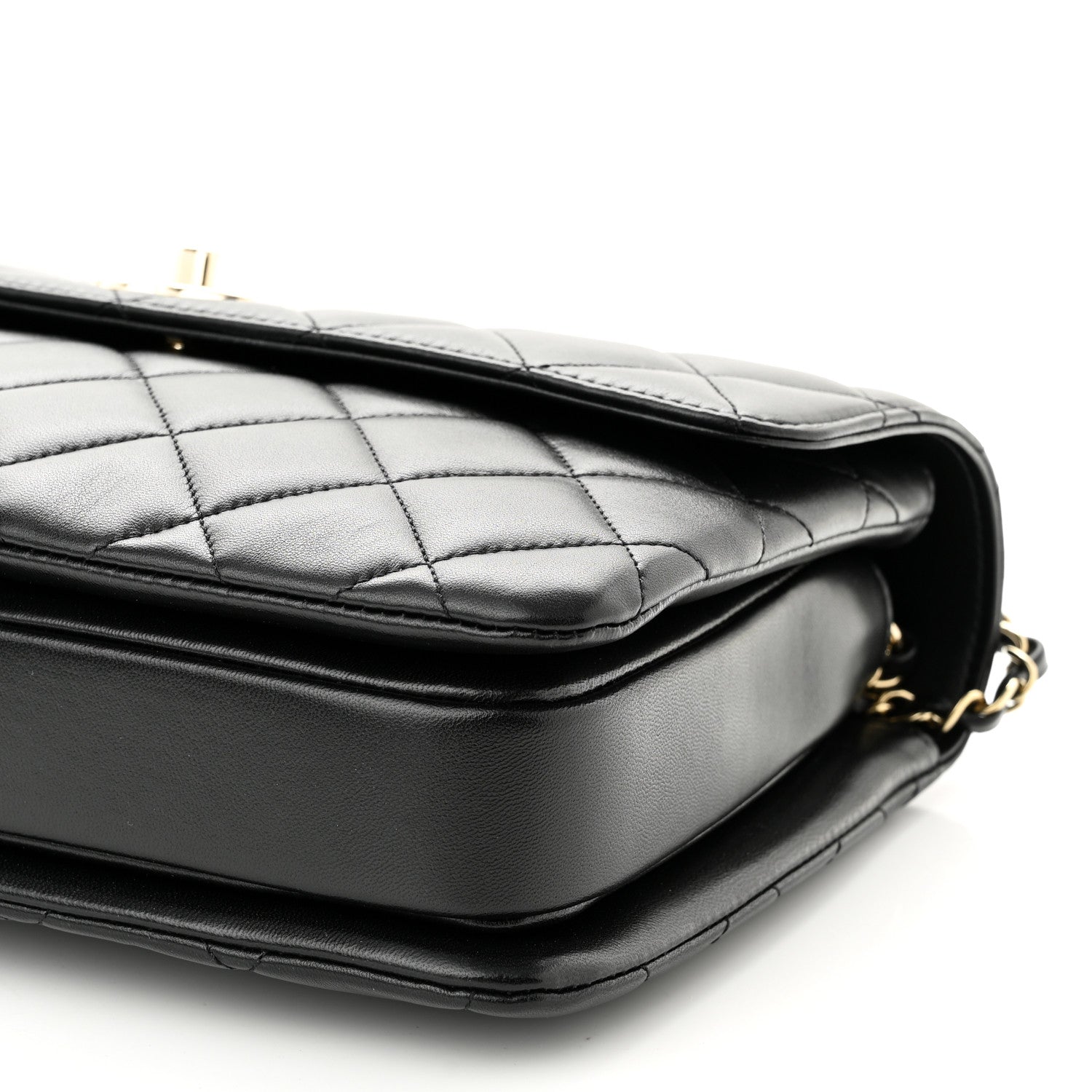 Chanel Lambskin Quilted Medium Trendy CC Flap Dual Handle Bag Black 10 of 11