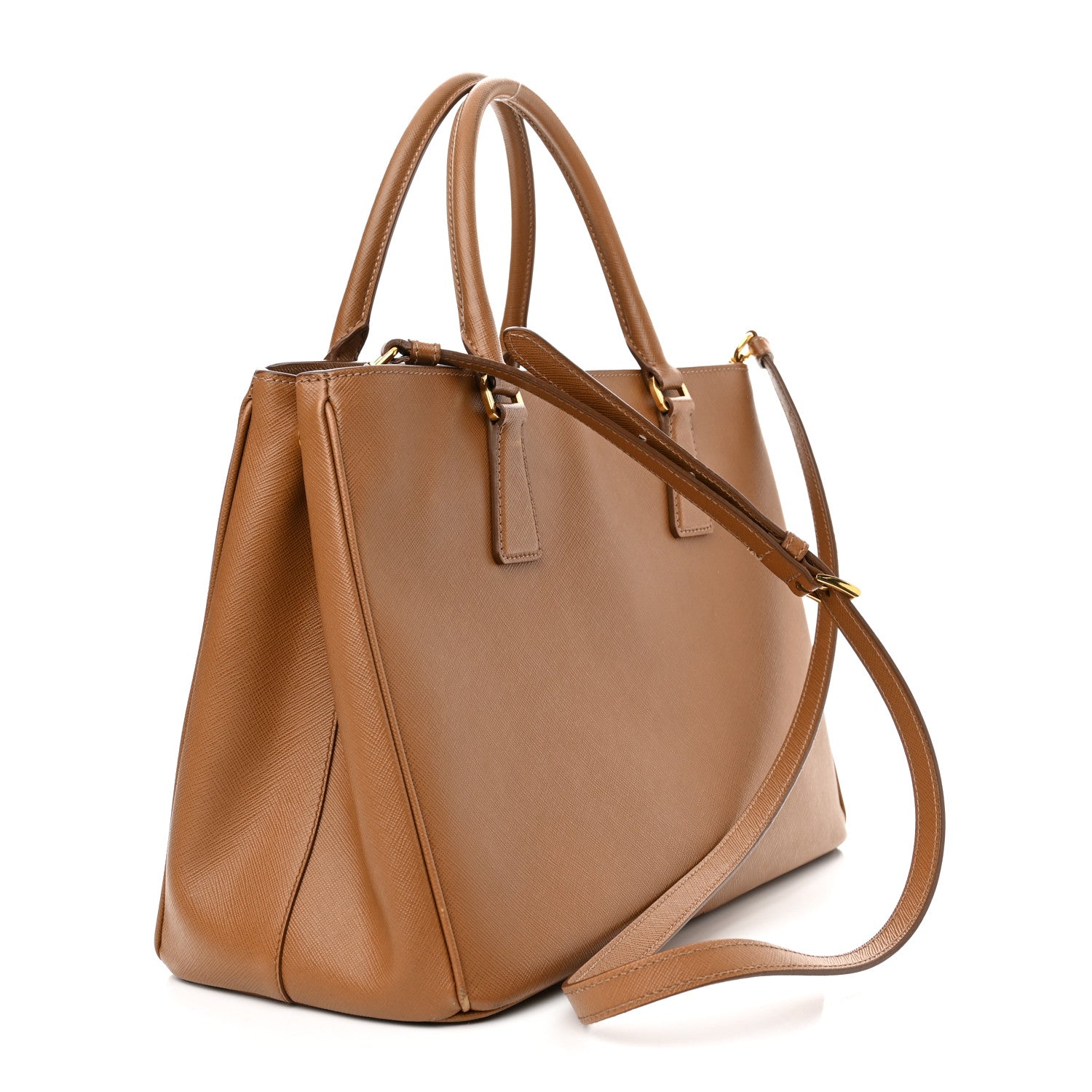 Prada Saffiano Lux Medium Tote Caramel 3 of 9