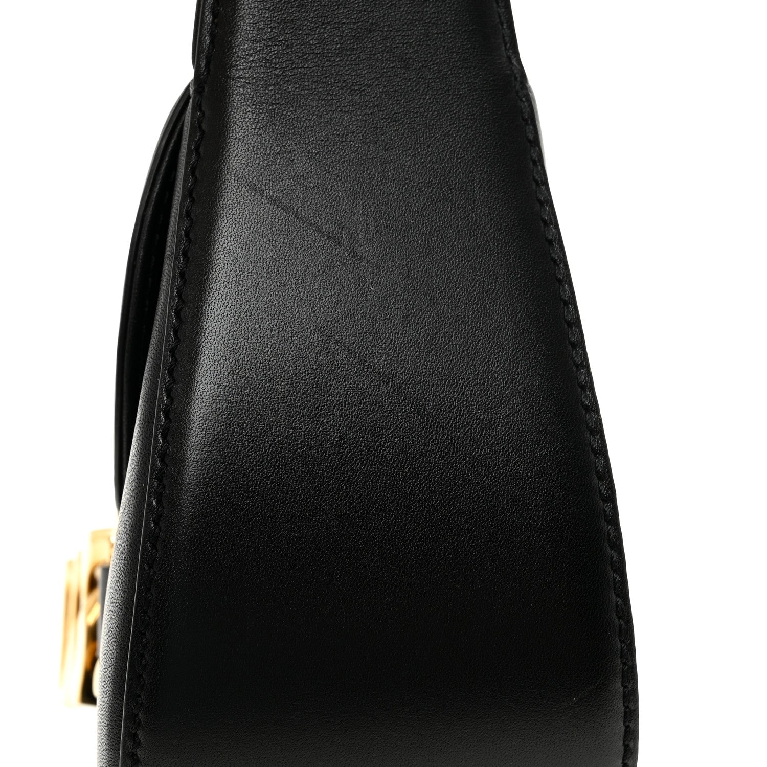 Valentino Garavani Smooth Calfskin Vlogo Chain Shoulder Bag Black