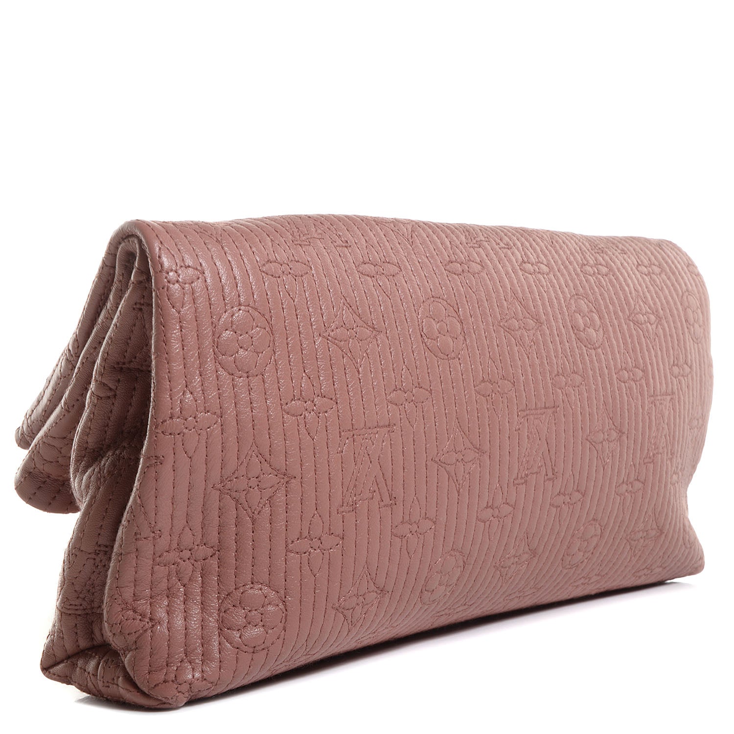 Louis Vuitton Calfskin Quilted Monogram Altair Clutch Rose Clair 1 of 7