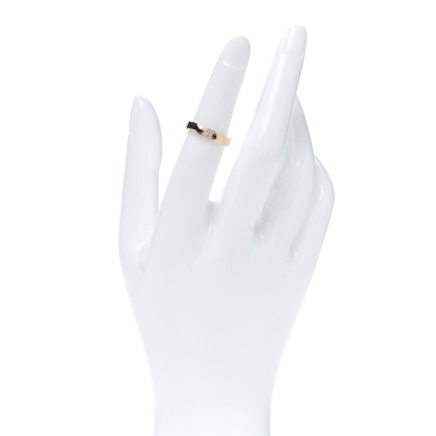 18K Rose Gold Diamond Ever Herakles Wedding Band Ring 50 5.25