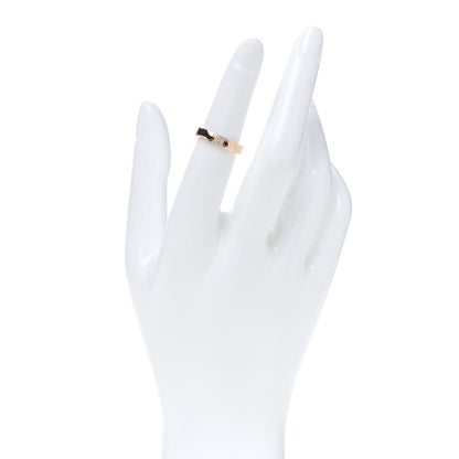 Hermes 18K Rose Gold Diamond Ever Herakles Wedding Band Ring 50 5.25 2 of 6