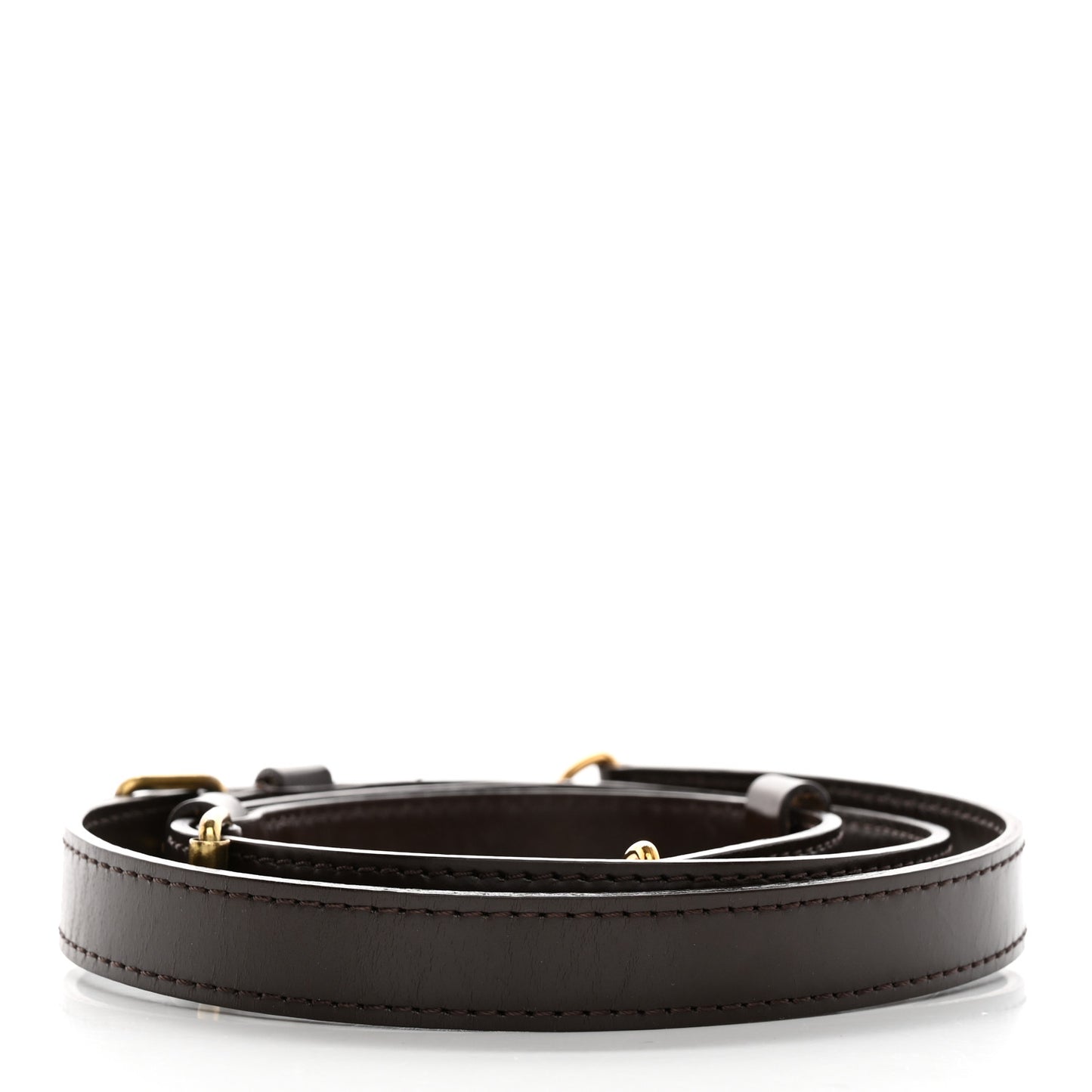 Calfskin Adjustable Speedy Bandouliere Shoulder Strap Brown