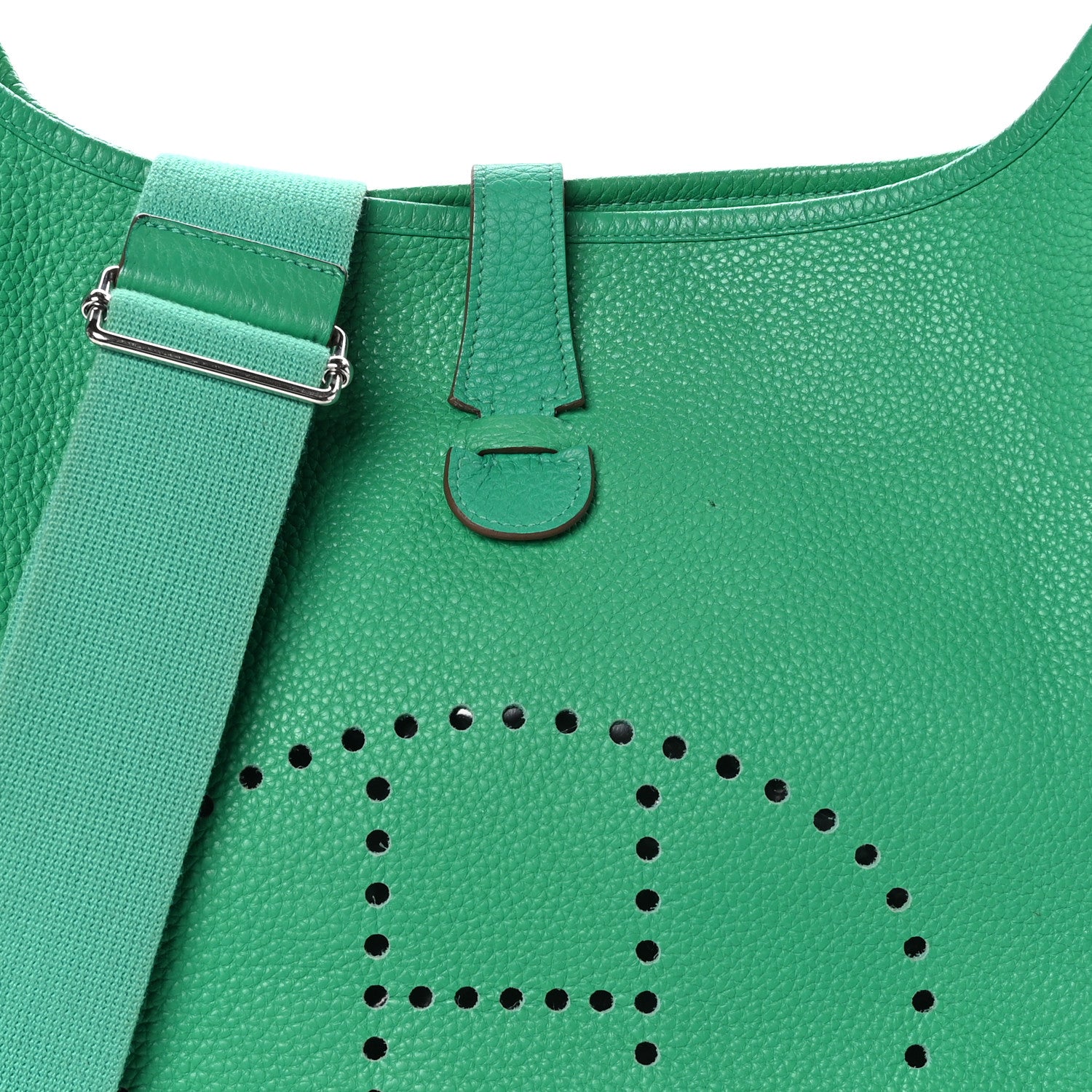 Hermes Taurillon Clemence Evelyne III GM Menthe 8 of 10