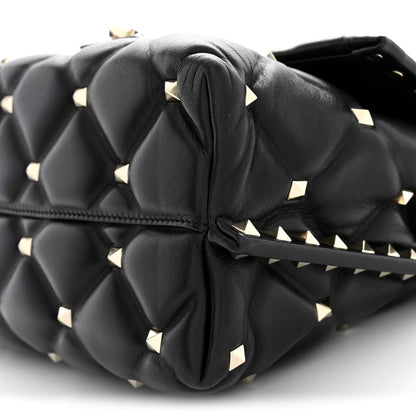 Valentino Garavani Nappa Medium Candystud Top Handle Bag Black 9 of 10