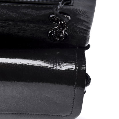 Chanel Distressed Patent Quilted 2.55 Reissue 226 Flap So Black 10 of 13