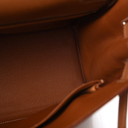 Hermes Courchevel Kelly Retourne 35 Gold 8 of 43