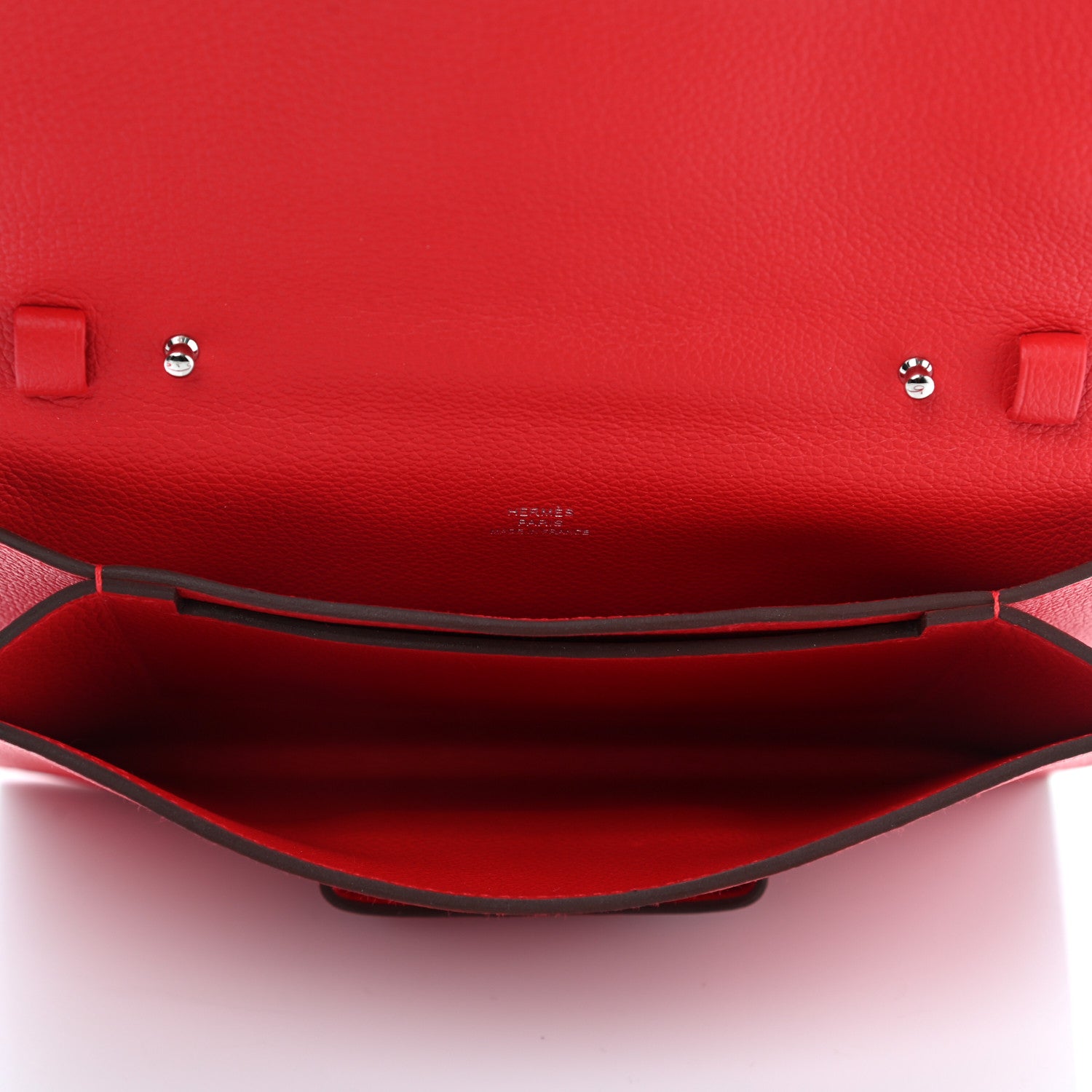 Hermes Evercolor H Passant Clutch Rouge De Coeur Rouge H Rose Texas 5 of 6