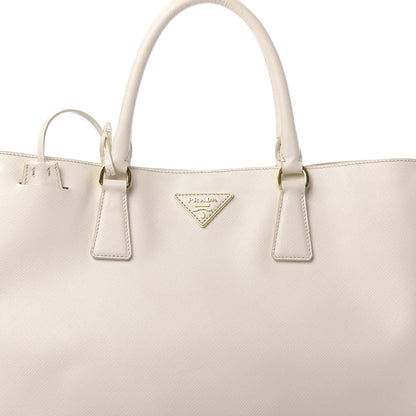Prada Saffiano Lux Large Tote Talco 9 of 14