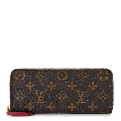 Louis Vuitton Monogram Clemence Wallet Fuchsia 1 of 9