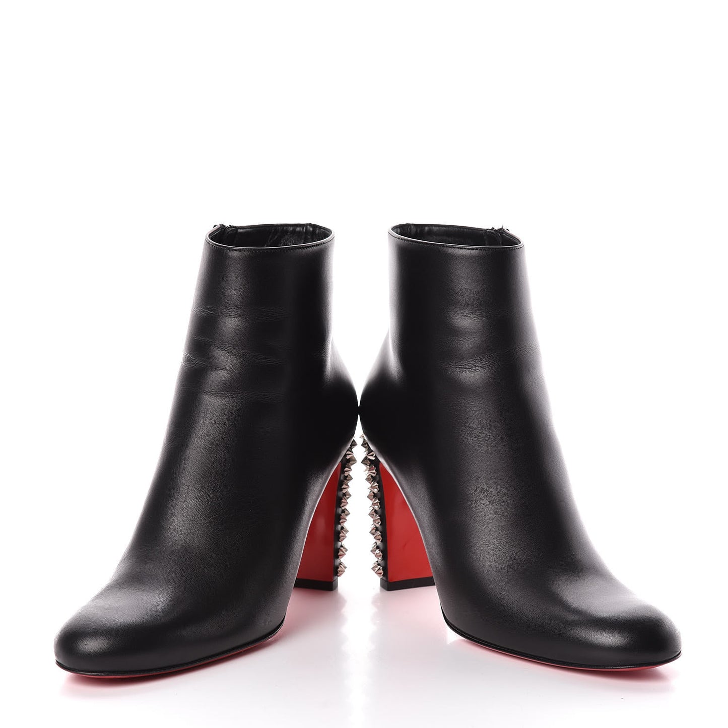 Smooth Calfskin Suzi Folk 85 Ankle Boots 39 Black