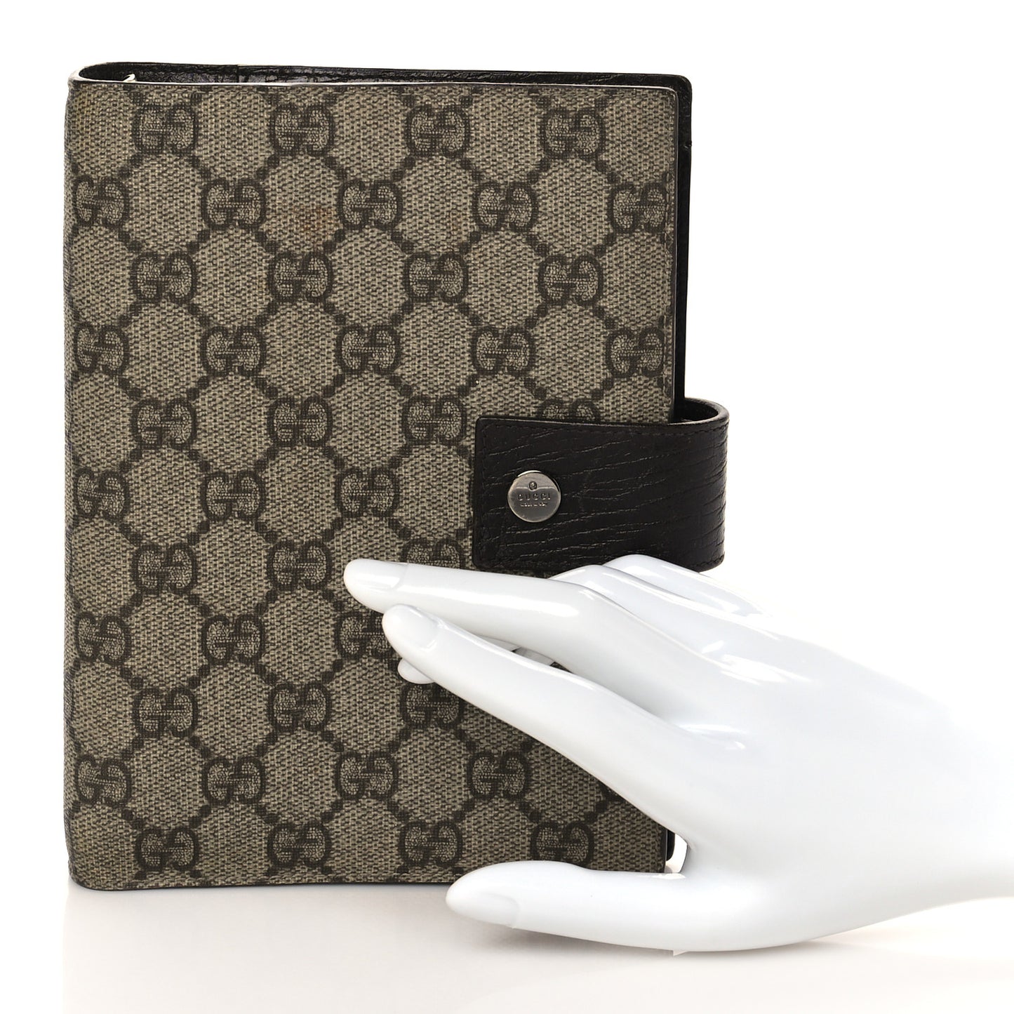 GG Supreme Monogram Standard Agenda Dark Brown