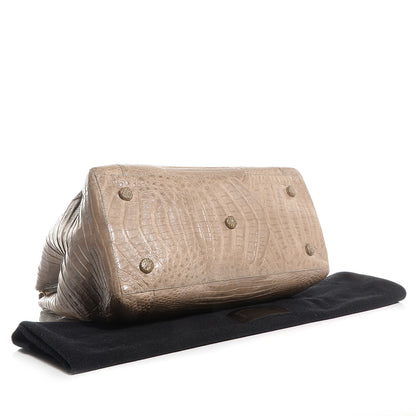 Nancy Gonzalez Crocodile Satchel Sand 4 of 6