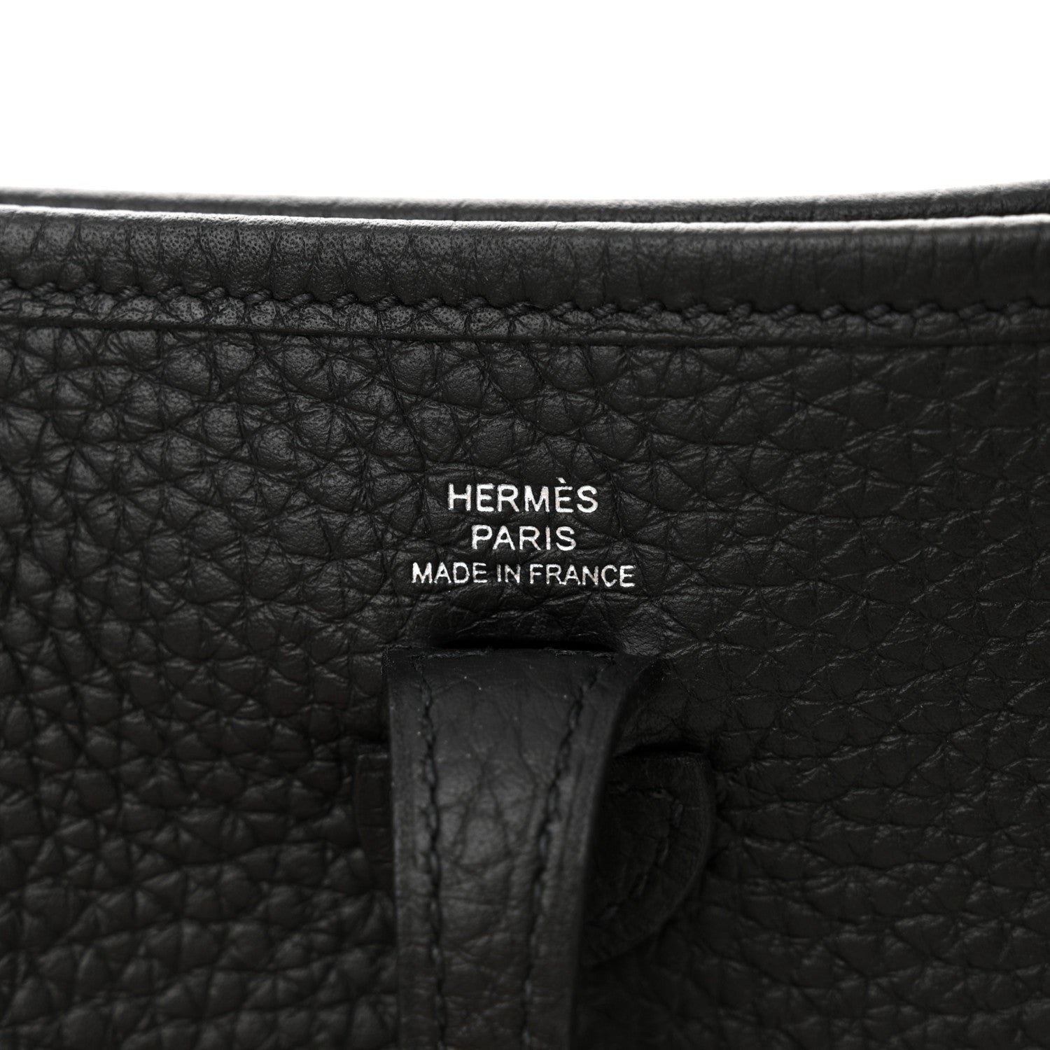 Hermes Taurillon Clemence Evelyne TPM Black 7 of 10