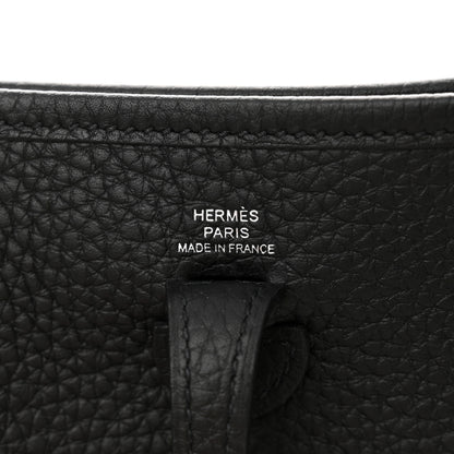 Hermes Taurillon Clemence Evelyne TPM Black 7 of 10