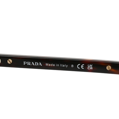 Prada Acetate Iconic Metal Plaque Sunglasses SPR B15-F Chamomile 5 of 7