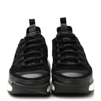 Chanel Velvet Calfskin Mixed Fibers CC Sneakers 36.5 Black 2 of 9