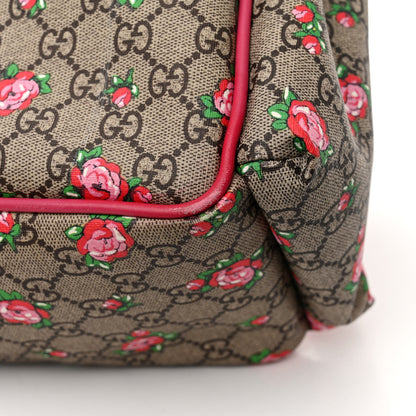 Gucci GG Supreme Monogram Rose Bud Diaper Bag Pink 19 of 22