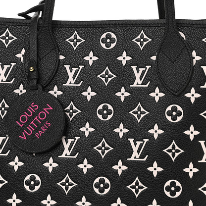 Louis Vuitton Empreinte Spring In The City Neverfull MM Black White Pink 7 of 9
