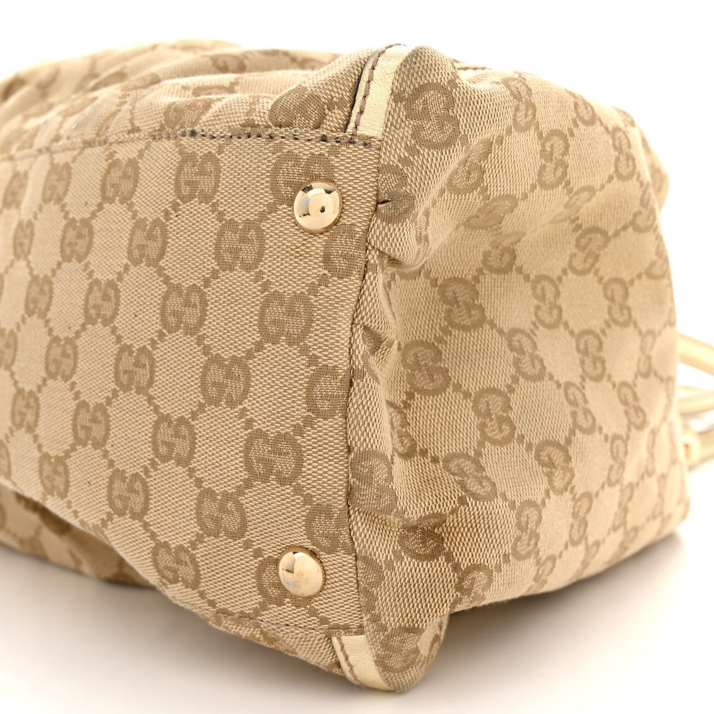 Monogram Large D Gold Hobo Metallic Gold