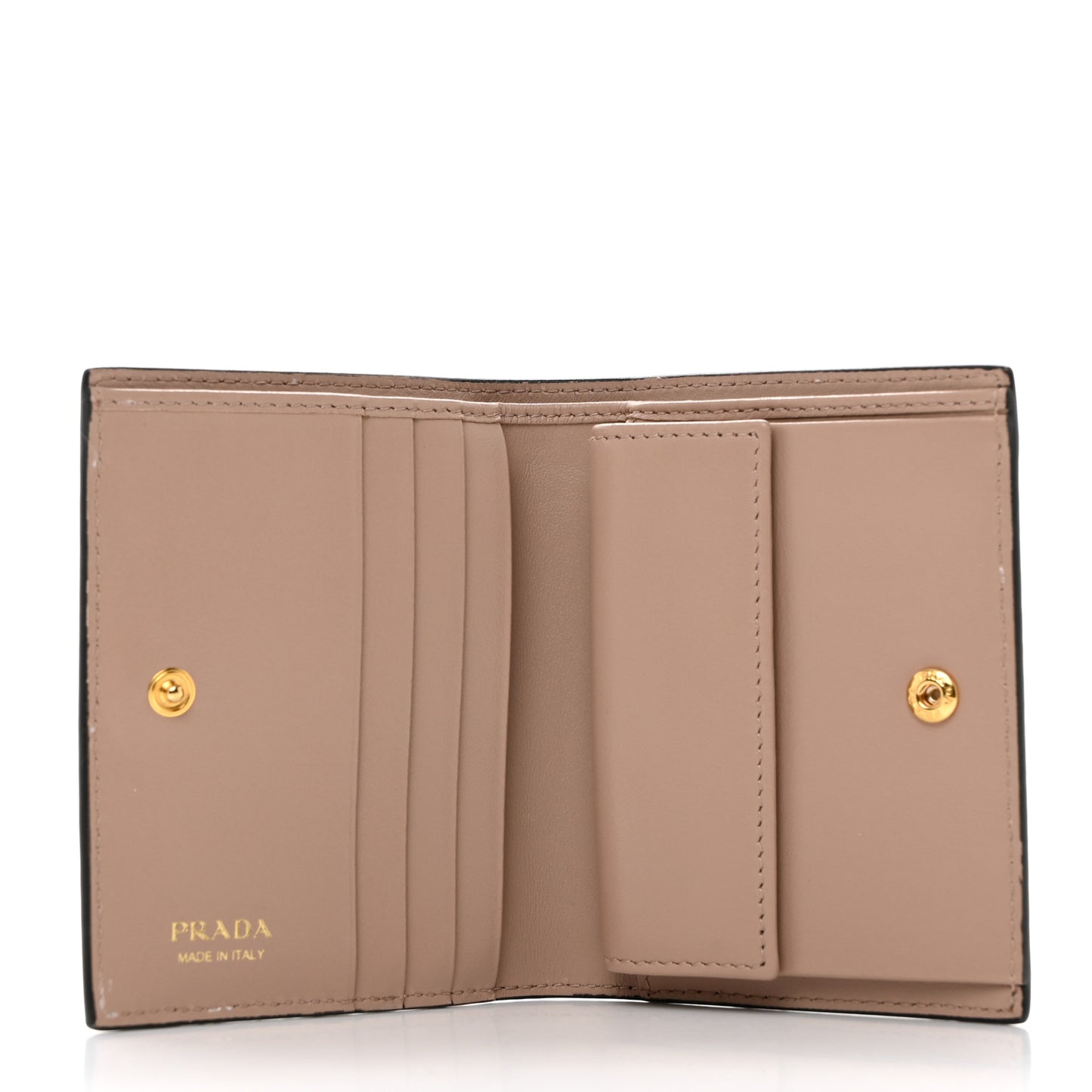 Vitello Daino Small Bi-Fold Wallet Black Cammeo