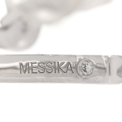 Messika 18K White Gold Diamond Muliti-Creoles Gatsby Earrings 5 of 7